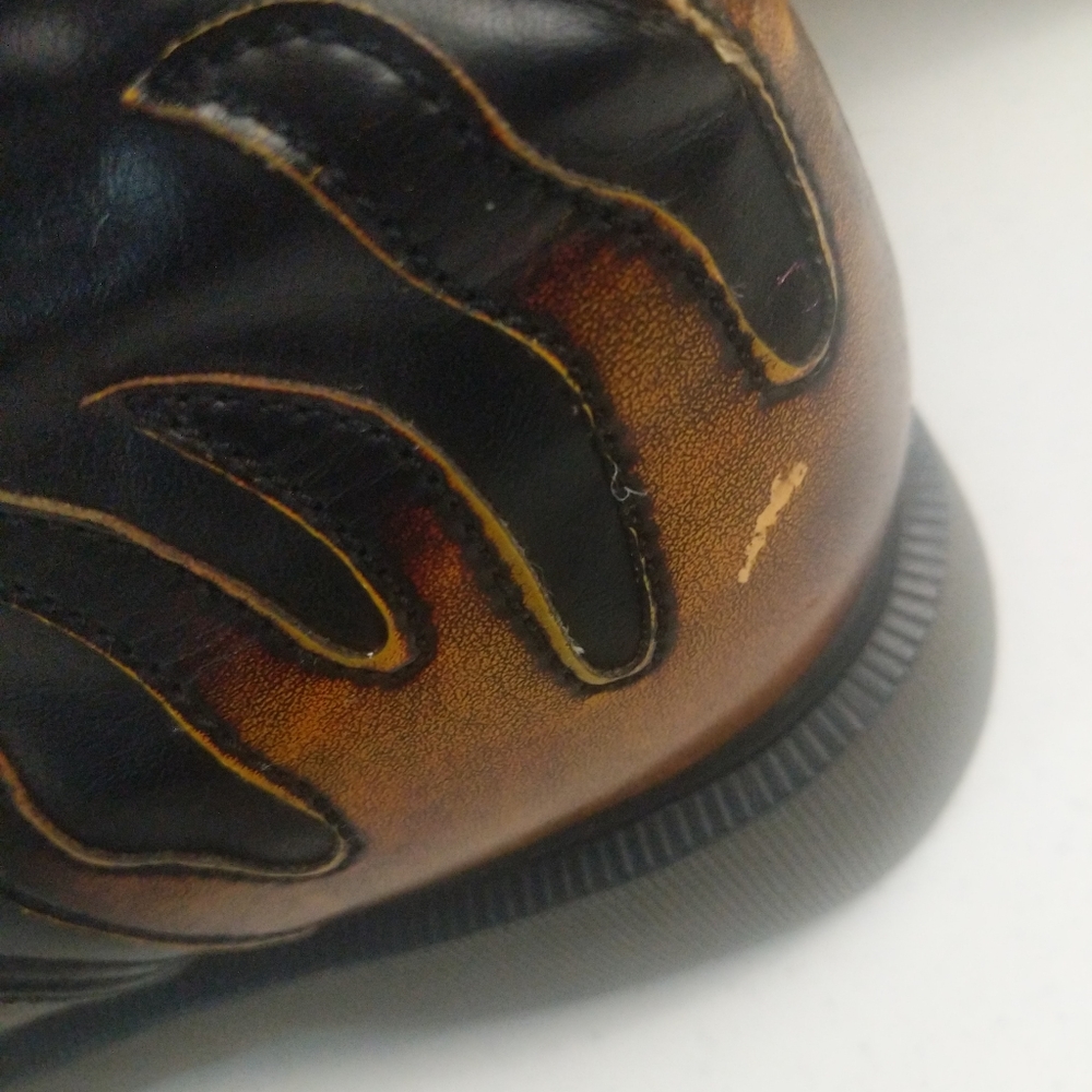 Boots Women's Size 10.5 US Lace Up Flame Sunburst Halloween - Picture 10 of 17